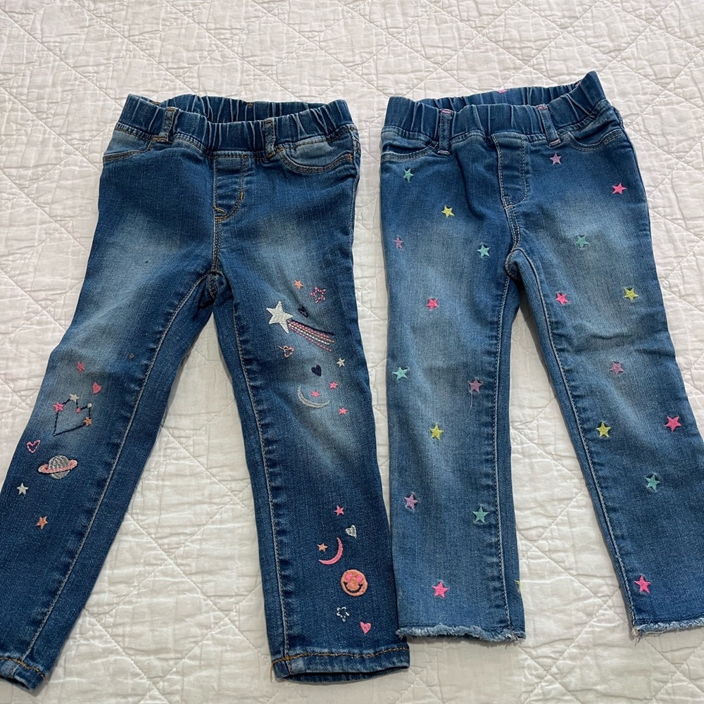 2 Gap Pull-On Jeggings For Toddler Girls Size 3
